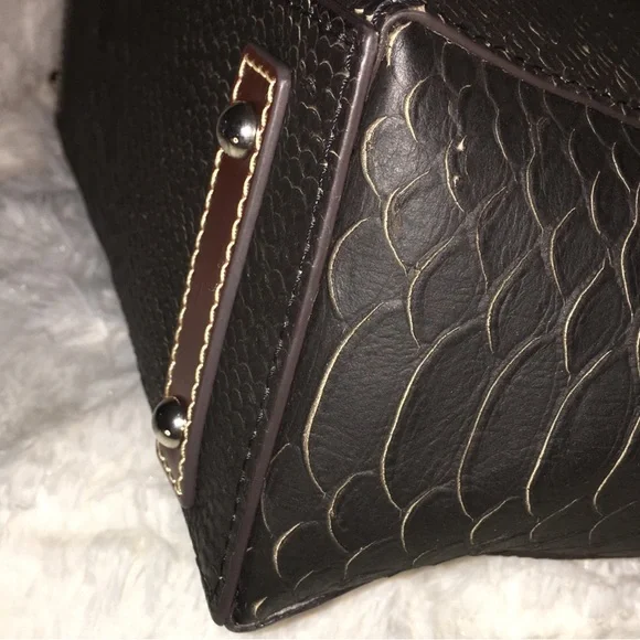 Dooney & Bourke Shannon Python Tote - Picture 5 of 10